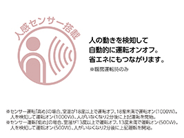 1_1-129 イメージ:人感センサー搭載