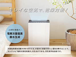 1_1 イメージ:電解次亜塩素酸水生成 空気清浄加湿器