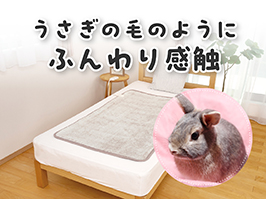 イメージ:ラビットファー調毛布