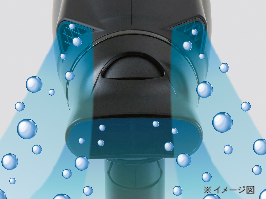 1_2-29 イメージ:ダブルフロー式ツインマイナスイオン