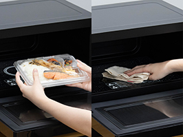 1_3-25 イメージ:ワイド&フラットなひろびろ庫内