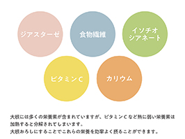 1_4-40 イメージ:大根に含まれる豊富な栄養素