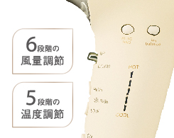 イメージ:細かい風量・温度調節