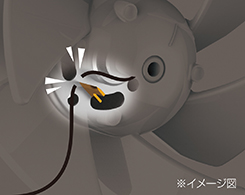 2_3-58 イメージ:毛髪巻込み防止