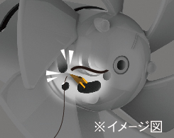 2_4-23 イメージ:毛髪巻込み防止機構