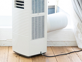 2_6-18 イメージ:排熱ダクトホース/キャスター付