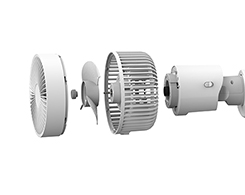 NEW 壁掛けサーキュレーター KCF-1557/W