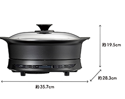ＩＨグリルなべ KIH-1413/K